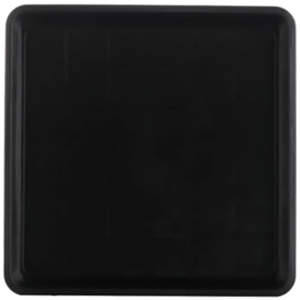 TopHomer Plateau de Pot de Fleurs Carré Noir en Plastique avec Sauce pour Plantes Succulentes - Plateau de Goutte pour Terrasse, Jardin, Véranda (35mm/9cm)