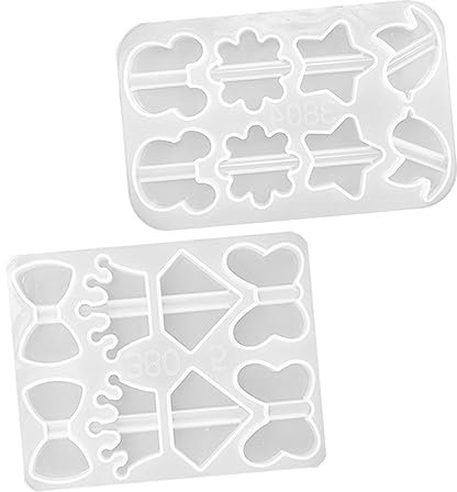 NUOBESTY 2st Form Für Strohhalme Stroh Topper Silikonform Stroh Topper Diy Form Schmetterling Stroh Topper Form Sterne Stroh Topper Formen Harz Liefert Kieselgel Diamant Weiß Zubehör