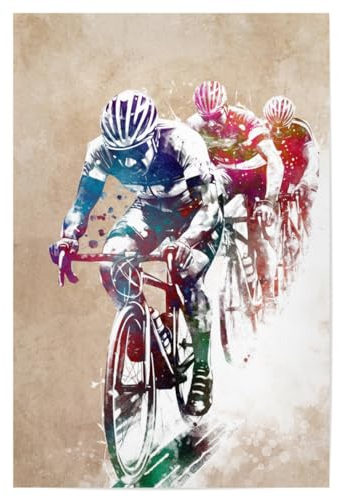 artboxONE Poster 75x50 cm Sport Radsport Kunst B hochwertiger Design Kunstdruck - Bild Radfahren Fahrrad Fahrrad