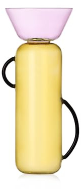 Ichendorf Gelée Vaso grande con due manici Giallo e Rosa, 35 cm