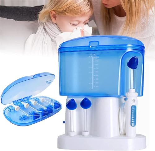 COYEUX Sistema de irrigación para Lavado Nasal, con presión Ajustable y Tanque de Agua de Gran Capacidad de 1000 ml, para Alivio de los Senos nasales, la congestión Nasal y Las alergias