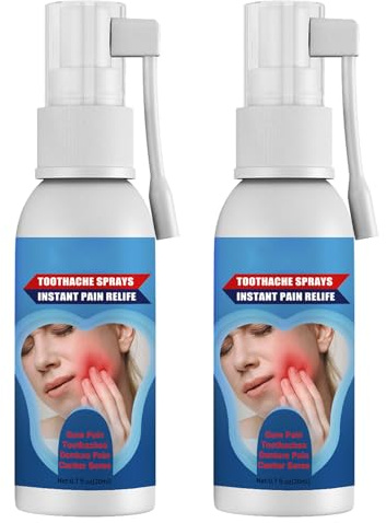Spray Trattamento dei Denti,Spray Riparare Gengivale,Spray per Denti e Gengive,Spray per l'Igiene Orale a Base di Erbe,Spray per la Cura Orale delle Erbe,Spray Trattamento Istantaneo Denti,2pc