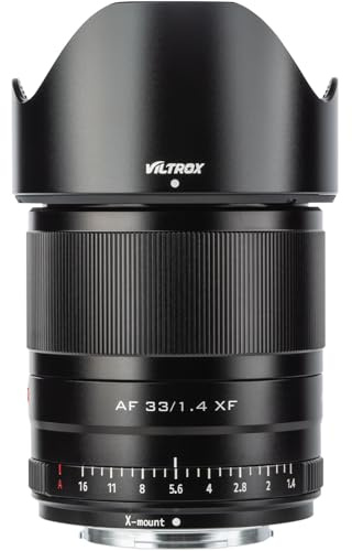 VILTROX 33mm F1.4 Lens, STM Auto Focus Fixed Focus APS-C Portrait Compact Large Aperture Lens for X-Mount Camera X-T5, X-T3, X-H1, X20, X-T30, X-T20, X-T100, X-Pro2
