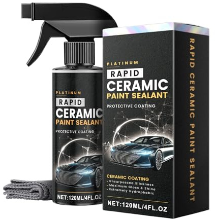 Detergente per vetri auto, detergente per vetri auto, 120 ml, rivestimento auto, effetto idrofobico, vernice ceramica, sigillante per auto, accessorio per per camion