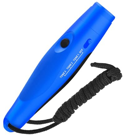 Sifflet électronique – Gadget compact durable, outil de réglage de 3 volumes | Accessoire polyvalent pour randonnée, camping, salle de classe, sifflet de survie pour coin de terrain de sport, zone de