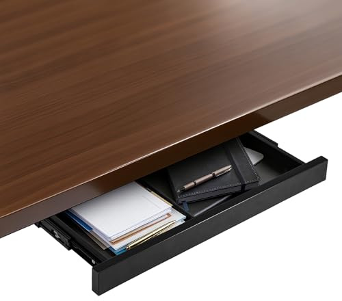 GREENSAPPIRE Hidden Organizer Under-Desk Drawer – Large Capacity Metal Storage, Easy Installation, Space-Saving Design, Smooth & Quiet Sliding, Fits Most Desks (Black)