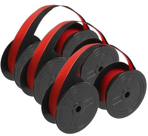 MAGICLULU 3 Stück-Pack Leichtes Nylon Farbband aus Kunststoff Passend für Mechanische Schreibmaschinen Verschleißfestes Tintenband für Büro und Haushalt