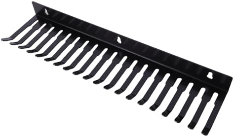 Riuulity Support Mural de Gestion de Câbles, Acier au Carbone Résistant, avec Fentes de 5,5 Mm et 9, Mm, pour Rangement de Câbles de Guitare, Ordinateur et XLR