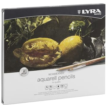 LYRA Rembrandt Aquarell Lápices Caja Metal Colores Surtidos 24uds