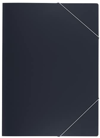 Oxford Eckspanner-Mappe, aus PP-Kunststoff, anthrazit, 10er Pack