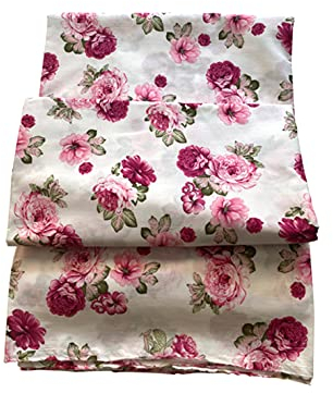RAMONA LIPPERT® - 3 m Stoff Meterware - 100% Baumwolle - Dekostoff und Bekleidungsstoff - Trachtenstoff - Baumwollstoff zum Nähen mit Blumenprint