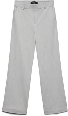 VERO MODA Damen Vmmaya Mr Loose Solid Pant Noos Hose, Light Grey Melange, XXL / 30L