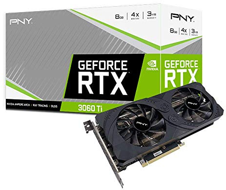 PNY GeForce RTX™ 3060 Ti 8GB Uprising Dual Fan Grafikkarte