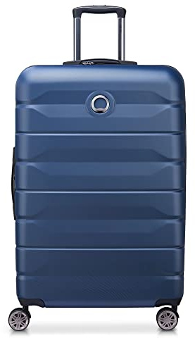 DELSEY Paris - AIR Armour - Valise Grande Taille Rigide Extensible - 77x51x33 cm - 112 litres - L - Bleu Nuit