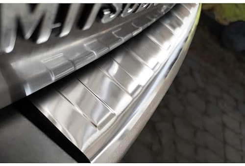 Avisa Edelstahl Heckstoßstangenschutz kompatibel mit Mitsubishi Outlander II 2006-2012 / Peugeot 4007 2007-2012 / Citroën C-Crosser 2007-2012 'Ribs', Silber | kompatibel mit Mitsubishi Outlander II 2006-2012 / Peugeot 4007 2007-2012 / Citroën C-Crosser 2007-2012 - Silber