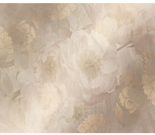 murando Fototapete Premium-Vlies Blumen 200x140cm Foto Tapete Schlafzimmer Wohnzimmer Vliestapete XXL Wandtapete Motivtapeten Bildtapete 3d Effekt Wand Dekoration Blüte Abstrakt Vintage Betonoptik