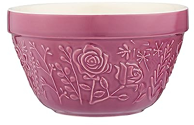 Mason Cash in The Meadow - Ciotola per budino, misura 36, 16 cm, 90 ml, motivo floreale goffrato, per budino, cottura e servizio