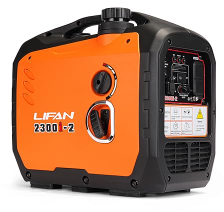 LIFAN 2300W Gasoline Inverter Generator - Portable, Quiet & Fuel-Efficient Power Solution for Home, Camping, RV & Emergency Use with Parallel Capability