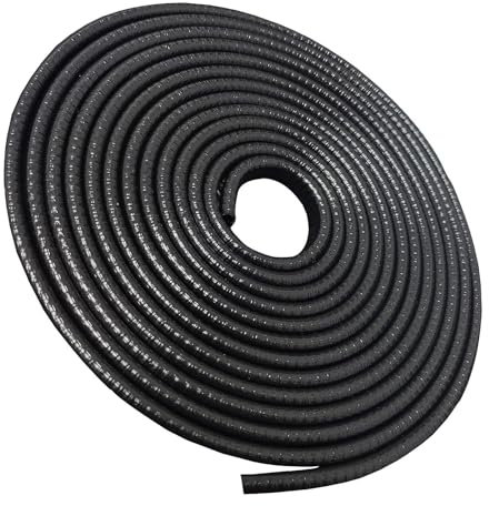 BEASAFY Protection Bord de Tole 10m Protection Portiere Voiture, Protecteur de Bord de Porte de Voiture en Caoutchouc en Forme de U pour Voitures, Camions, Camping-Cars, Capot, Bateaux (Noir)