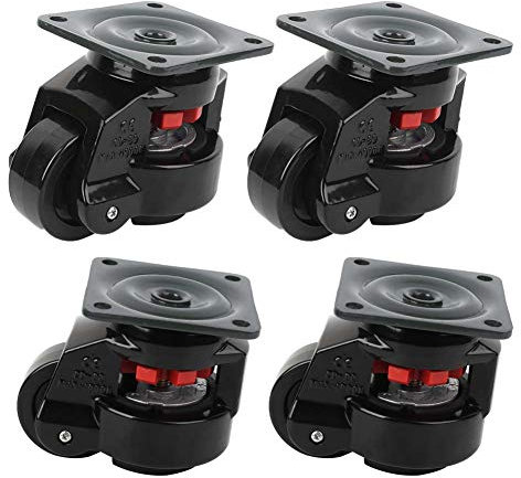 Rotella di Regolazione del Livello, Rotelle per Carichi Pesanti con Elevata capacità di Carico 4 Pezzi per Movimenti di Grandi Dimensioni della Macchina
