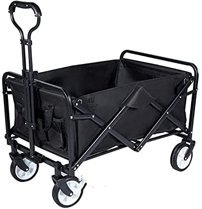 Chariot de transport pliable pour jardin, plage, tout terrain, chariot à roulettes, chariot de sport en plein air