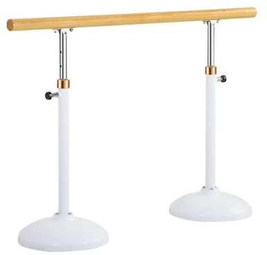Barra de Ballet para Casa Barra De Ballet Portátil Para Sala De Baile En Casa, Barra De Ballet Ajustable En Altura De 2 A 3 Tf Para Pilates Elásticos, Mango De Madera Maciza Con Núcleo De Acero Barra