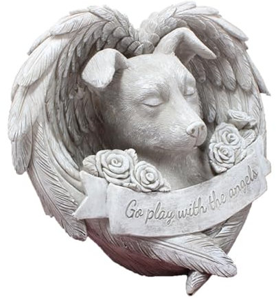 ZASCHMOY Hunde-Gedenkstein, Hundegrabmarkierungen für den Außenbereich, Hundestatue, Hundefiguren, Hundestatue Zum Gedenken an Unser Verlorenes Fellbaby für Garten- oder