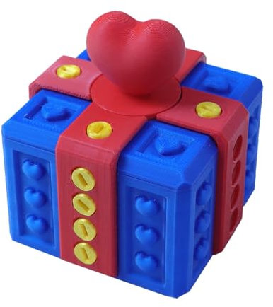 Generisch Prank Screw Box, Gag Funny Box | Lustige Streichbox mit Schrauben, Knebelbox - Urkomischer Kartenbehälter, neuartiges Puzzle-Streich-Etui für Feiertage und Geburtstage