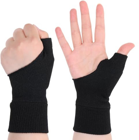 4 guanti per artrite, supporto elastico per il polso, tutore per pollice con gel traspirante, manica a compressione confortevole, stecca per tunnel carpale, allevia il dolore al polso, al pollice