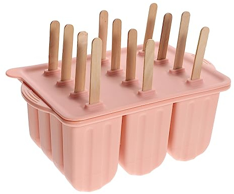 Alipis Moldes Para Helados Caseros Moldes De Silicona Con Palitos y Bolsas Fáciles De Desmoldar y Limpiar