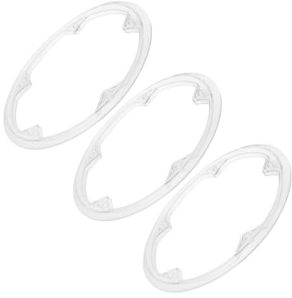 Milisten 3pcs Bicycle Chainring Guard for Road and Mountain Bikes, 5-hole Plastic Chain Protector with Oil Splash Protection and Enhanced Safety, for Outdoor Adventures and Folding Bikes