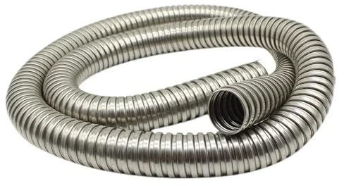 YANGC Manguera flexible de acero inoxidable con rosca metálica de 1 metro y 4-100 mm de diámetro interior, protección de manguito blando, accesorios de repuesto(Inner diameter 4mm)