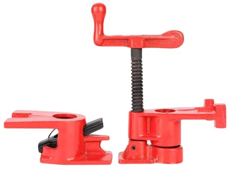 Operitacx Heavy Duty Wood Gluing Clamp Set 1/2 with Rubber Protective Sleeve for Woodworking Frame Assembly and Pipe Clamping