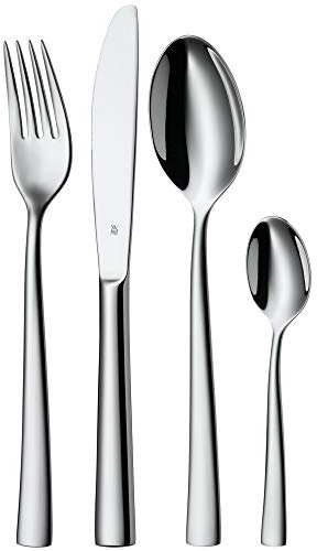 WMF Philadelphia Besteckset, 6 Personen, 24-teilig, Monobloc-Messer, Cromargan Edelstahl poliert, glänzend, spülmaschinengeeignet