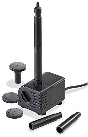 esotec Solar Ersatzpumpe Palermo 240/330, 6-9V/DC Teichpumpe, Sprinklerset, LED Anschluss, universell einsetzbare Einzelpumpe, Tauchpumpe, Ersatzteil, Zubehörpumpe, Springbrunnenpumpe, IP68 101756