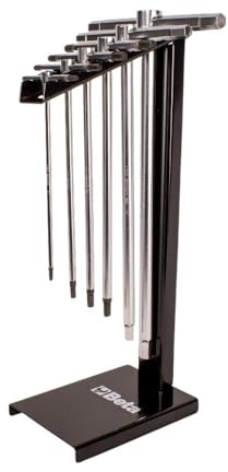 Beta 951/SP6 - Stiftschlüsselsatz, 6teilig, mit T-Griff, sechskantprofil an drei enden (Art. 951), mit halterung
