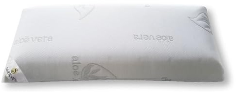 SEASONS - Almohada Viscoelástica 70 cm, Antiácaros y Antibacterias, Tejido con Hilo de Plata y Aloe Vera, Doble Funda, Tratamiento con Limpieza de Ozono, Fabricado en España