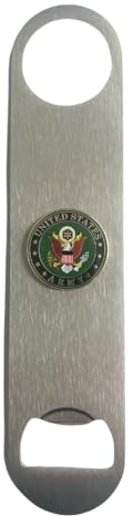 US Army Bottle Opener – Cigar Cutters by Jim Stainless Steel Bar Key Beer Bottle Opener