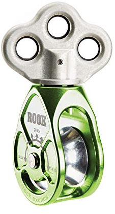 Notch Rook Triple Attachment Swivel Pulley, Green (34201)