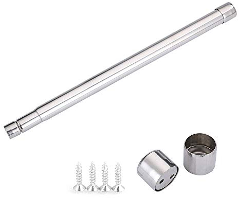 CODIRATO Appendiabiti Estensibile per Armadio Tubo Armadio in Acciaio Inox Asta Appendiabiti Allungabile per Appendere Vestiti Asciugamani(55-103CM)