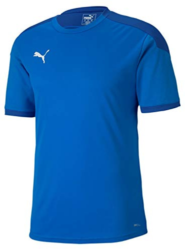 Puma Teamfinal 21 Training Jersey T-shirt Homme, Electric Blue Lemonade-Team Power Blue, L