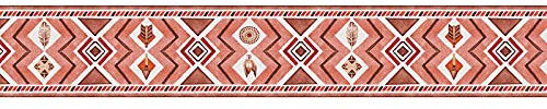 Tapetenbordüre selbstklebend zum Aufkleben für Wohnzimmer Küche Badezimmer Abnehmbare Wasserdicht Bodenleiste PVC Dekorative Bordüre roter Ziegelstein 15X300CM