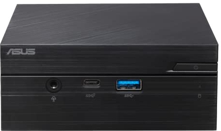ASUS PN62S Mini PC System with Intel Core i5-10210U, 8GB DDR4 RAM, M.2 PCIE 256GB SSD, WiFi 6, Bluetooth, USB-C, Windows 10 Pro (PN62S-SYS582PXFD), Black