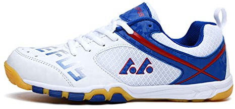Adoff Unisex Tischtennisschuhe Jugend Erwachsener 36-45EU Sommer atmungsaktives Mesh (38,weiß)