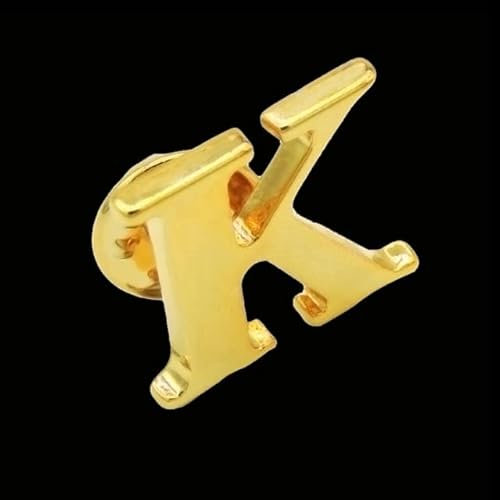 VITAU Klassischer Goldener Buchstabe, vergoldet, Brosche, Männer, Anstecknadel, Frauen, Hut, Schal, Rucksack, Abzeichen, Schmuck