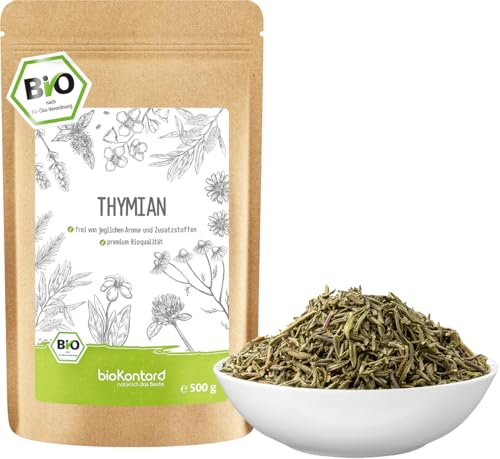 Thymian BIO 250g gerebelt und getrocknet | als Gewürz oder Thymian Tee| Echter Thymian aus kontrolliert biologischem Anbau bioKontor