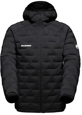 Mammut Sender IN Hooded Jacket Men | Leichte Outdoor Winterjacke für Herren, mit Kapuze, Warm | Schwarz, XL