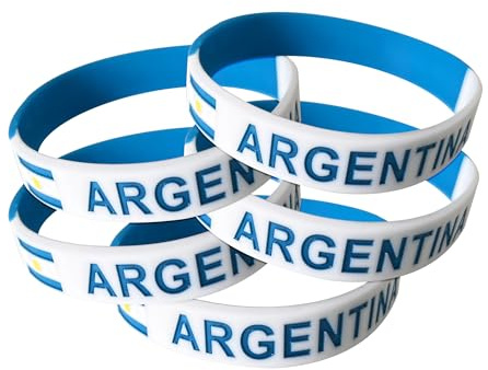 Argentina silikonarmband 5 silikonarmband argentina armband damer argentina flagga coola saker män armband gummi armband män silikonarmband gummiarmband silikon armband, Silikon