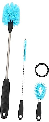 BCOATH 3pcs Cleaning Brush for Glass Cup Multi-Function Bottle Brush Long Handle for Milk Bottle Scrubbing