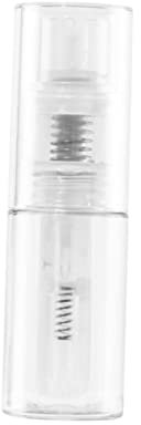 BIUDECO Körperpuderspender Transparente Flasche Talkumpuderspender Für Kleinkinder Kleine Unterflasche Mit Verschlussdüse Für Make-up Und Hautpflegeprodukte